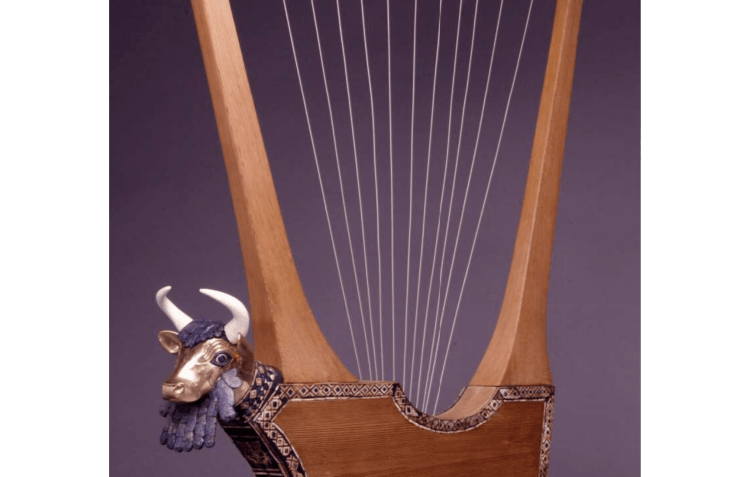 Detail of a lyre from the so-called Queen's tomb at Ur