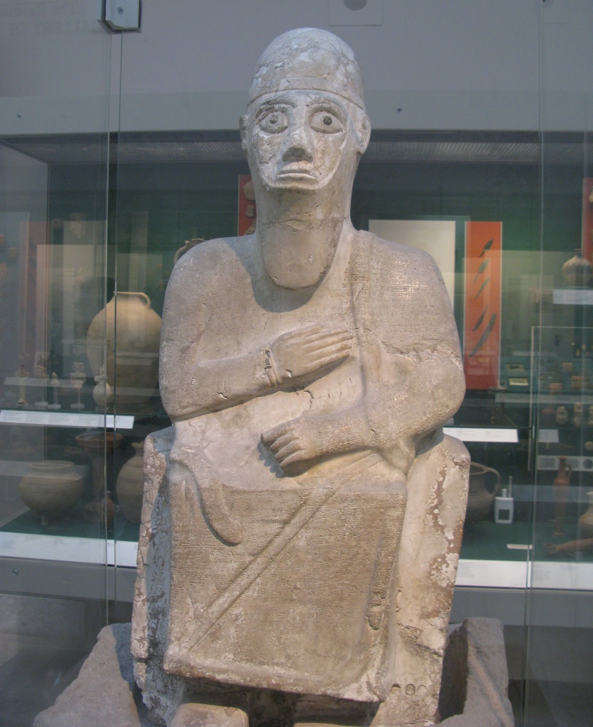 Statue of Alalakh's King Idrimi inscribed with an autobiography detailing his vassalship to the Mitanni