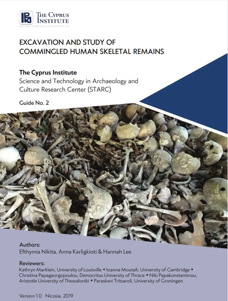 Front page of the Open Access Guide "Excavation and Study of Commingled Human Skeletal Remains"